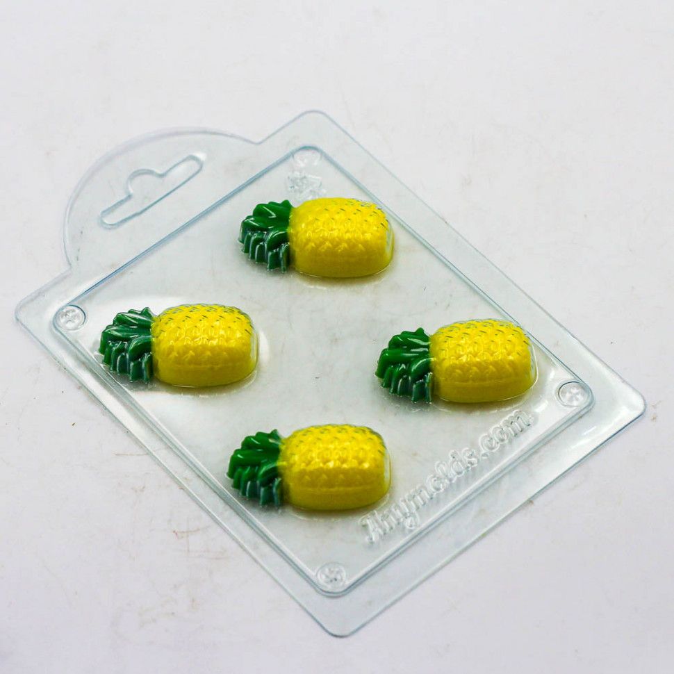 

Форма для шоколада пластиковая AnyMolds ананас мини, Прозрачный