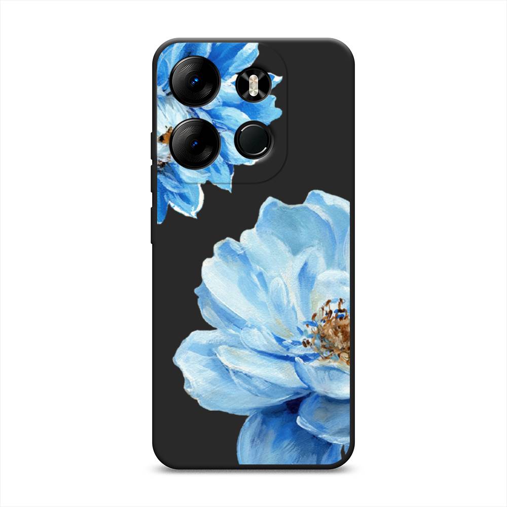 

Чехол Awog на Tecno Spark Go 2023/Pop 7 Pro/Infinix Smart 7 "Голубые клематисы", Голубой, 303452-1