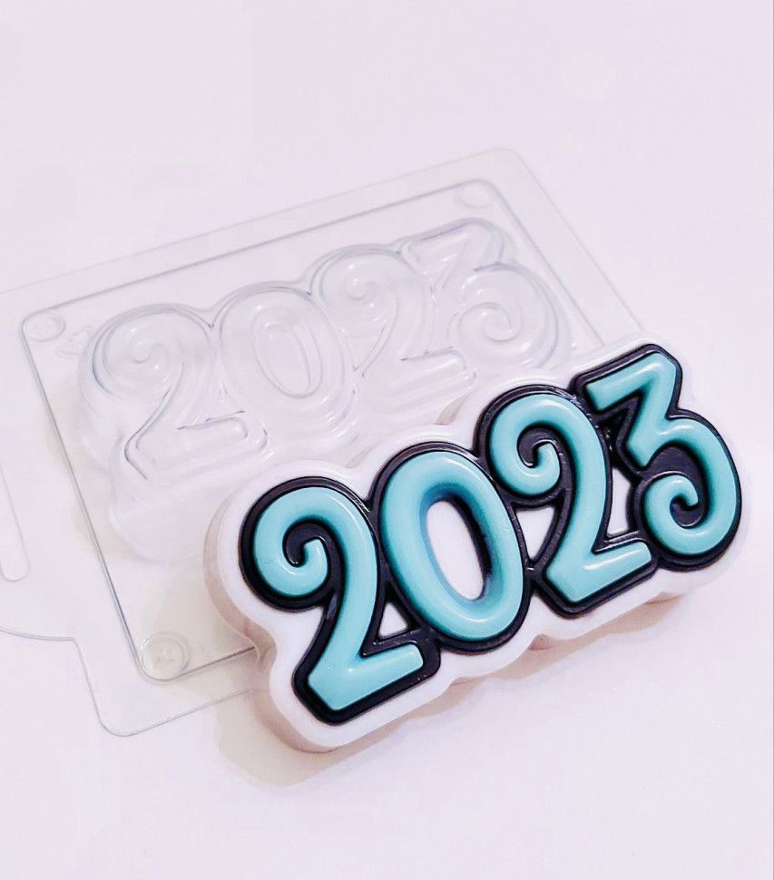 

Форма для шоколада пластиковая AnyMolds 2023 цифры, Прозрачный