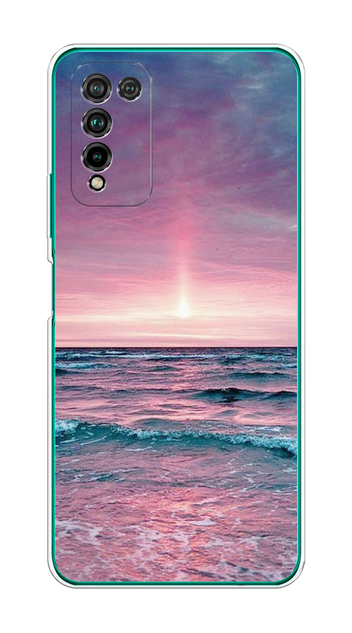 

Чехол на Honor 10X Lite "Восход 3", Розовый;голубой, 6104650-2