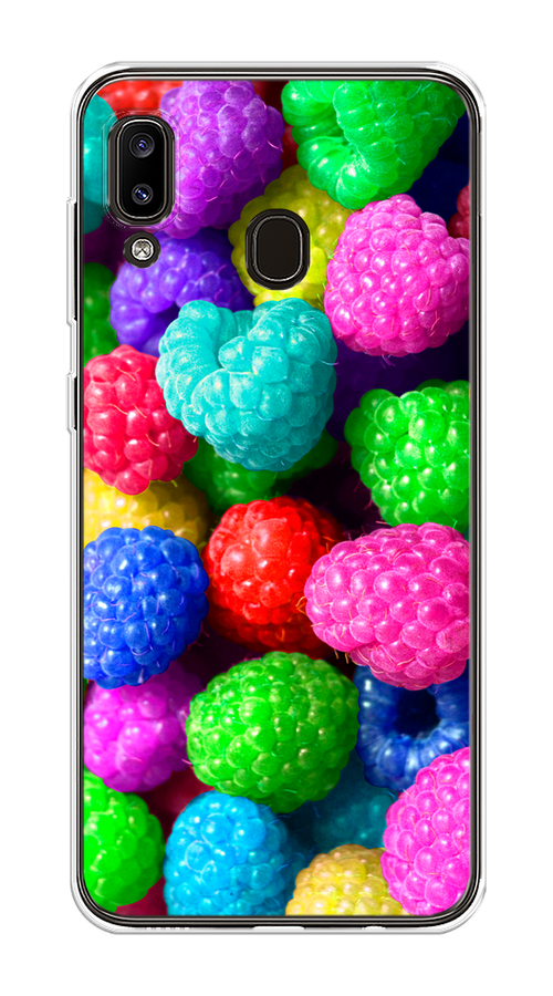

Чехол на Samsung Galaxy A30/A20 "Леденцовая малина", Фиолетовый;розовый;зеленый, 27650-1