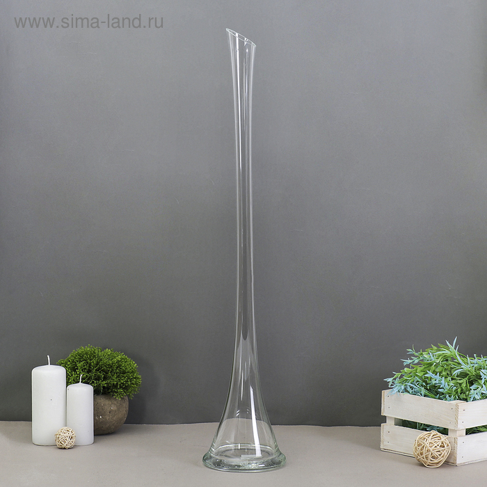 

Ваза Фристайл с-4 60х12см, d-горл-3,5см 0,9л