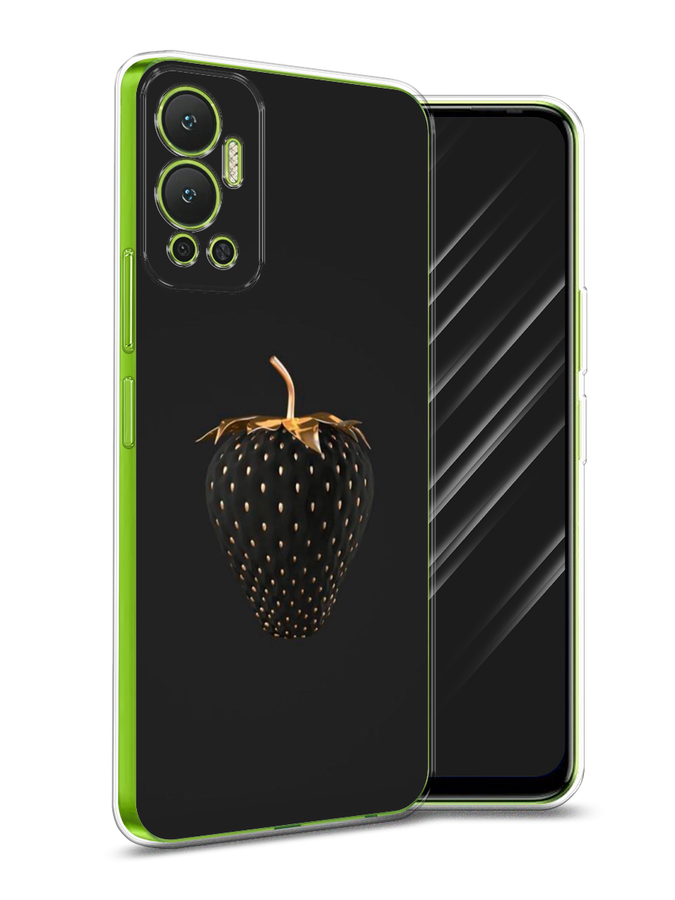 

Чехол Awog на Infinix Hot 12 "Черно-золотая клубника", Разноцветный, 3101350-10