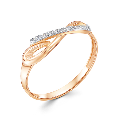 

Кольцо из золота р.  ЯХОНТ Золотой 259965, фианит, 259965