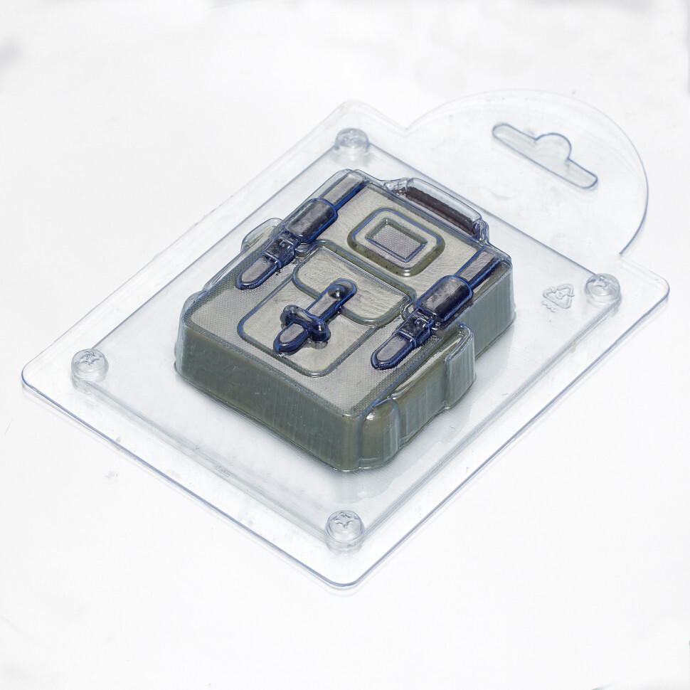 

Форма для шоколада пластиковая AnyMolds школьный портфель, Прозрачный