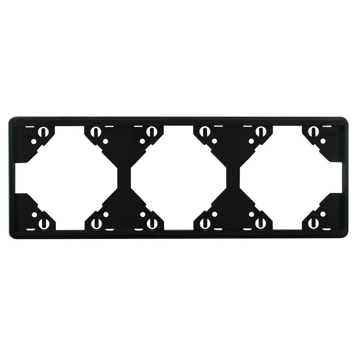 

Рамка 3-модульная DUKA Efapel Apolo 5000 Standard черный 50931 TPT