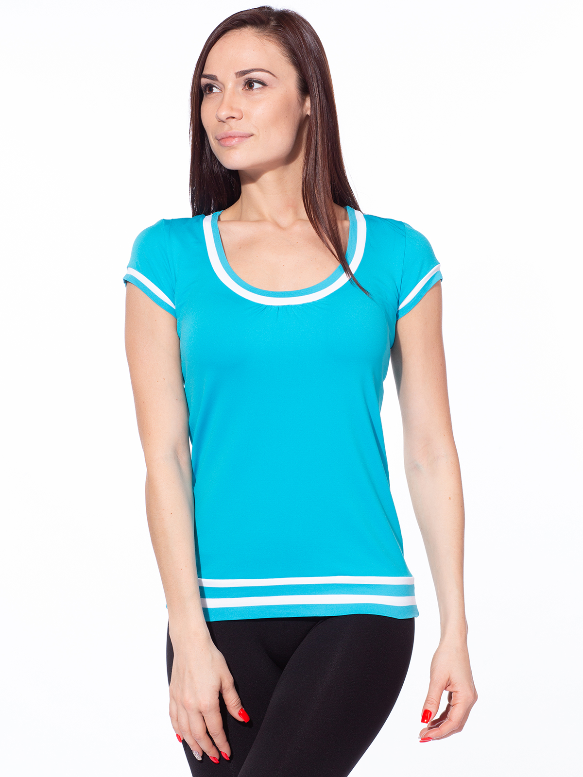 Футболка женская Gatta TEE DONNA бирюзовая M 750₽