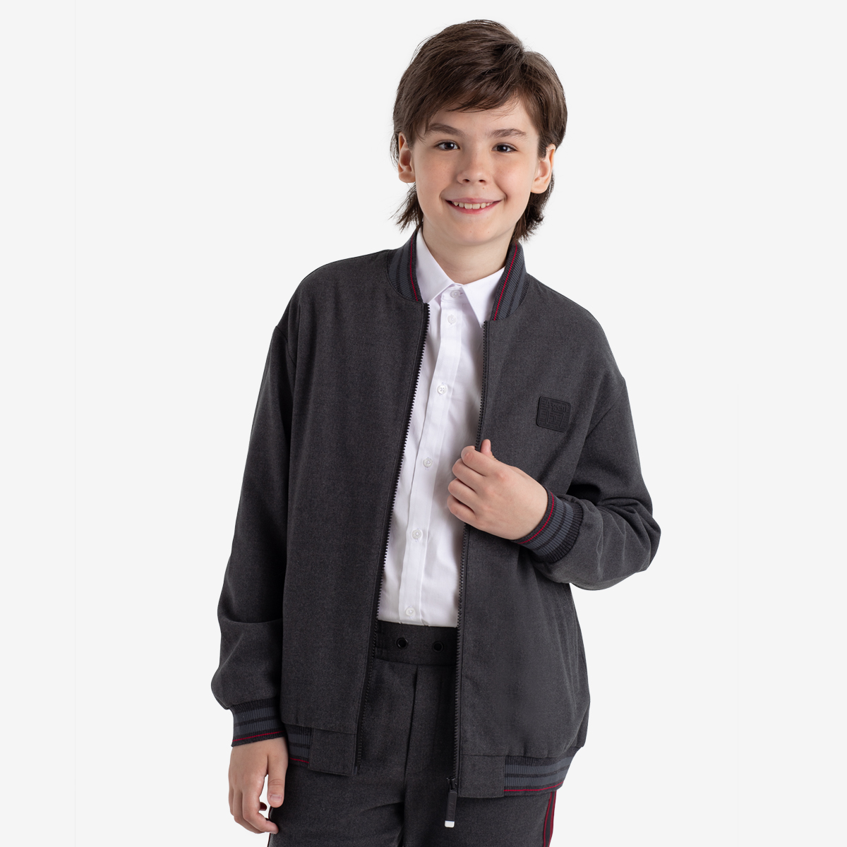 Пиджак детский Kapika KJBCE02, серый, 170 пиджак оверсайз серый glvr m