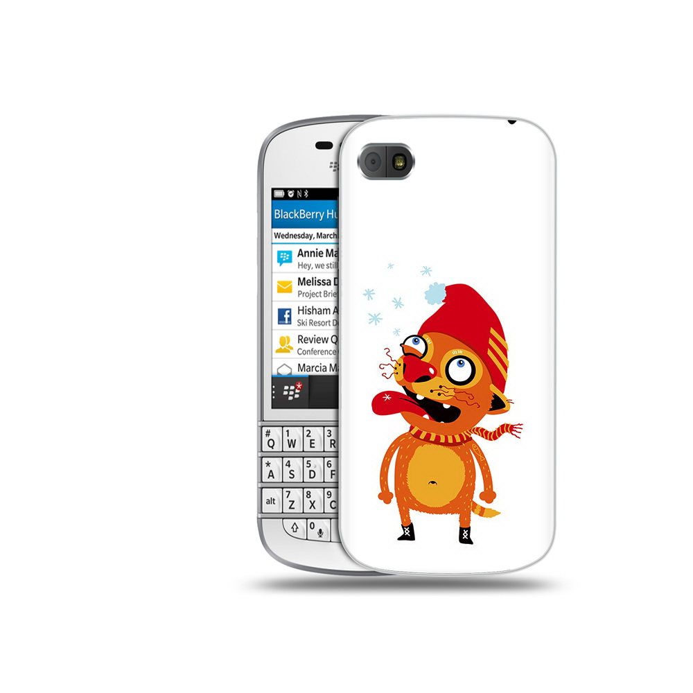 

Чехол MyPads Tocco для BlackBerry Q10 Зимний кот, Прозрачный, Tocco