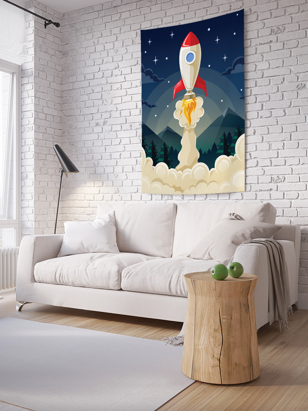

Вертикальное фотопанно на стену JoyArty Старт космолета 100x150 см, Старт космолета