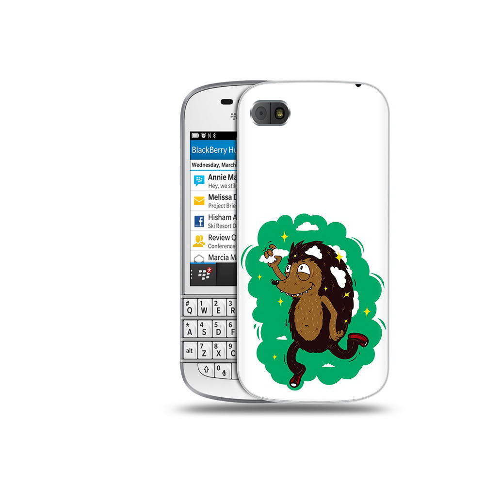 

Чехол MyPads Tocco для BlackBerry Q10 Ежик в облаках, Прозрачный, Tocco