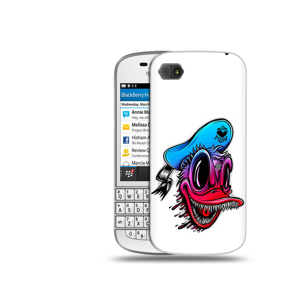 

Чехол MyPads Tocco для BlackBerry Q10 Дональд, Прозрачный, Tocco