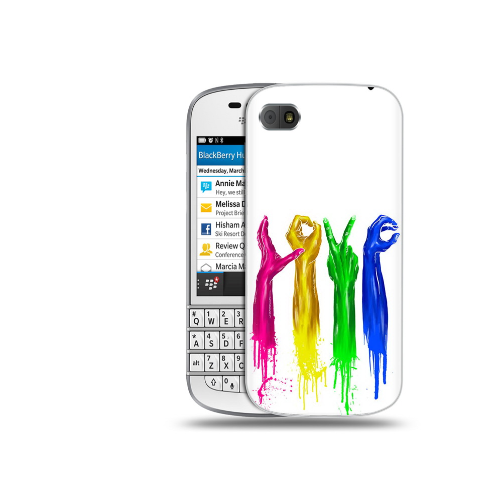 

Чехол MyPads Tocco для BlackBerry Q10 яркие руки love, Прозрачный, Tocco