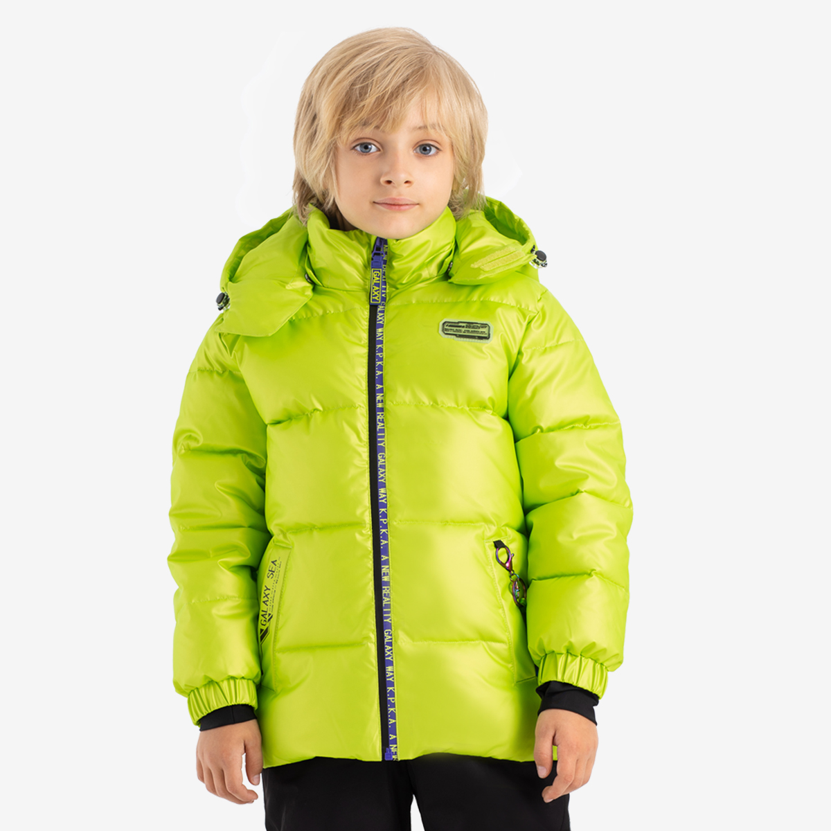 Куртка детская Kapika KKBCK08, салатовый, 128 cтеплер 10 15л ergoline ярко салатовый erichkrause