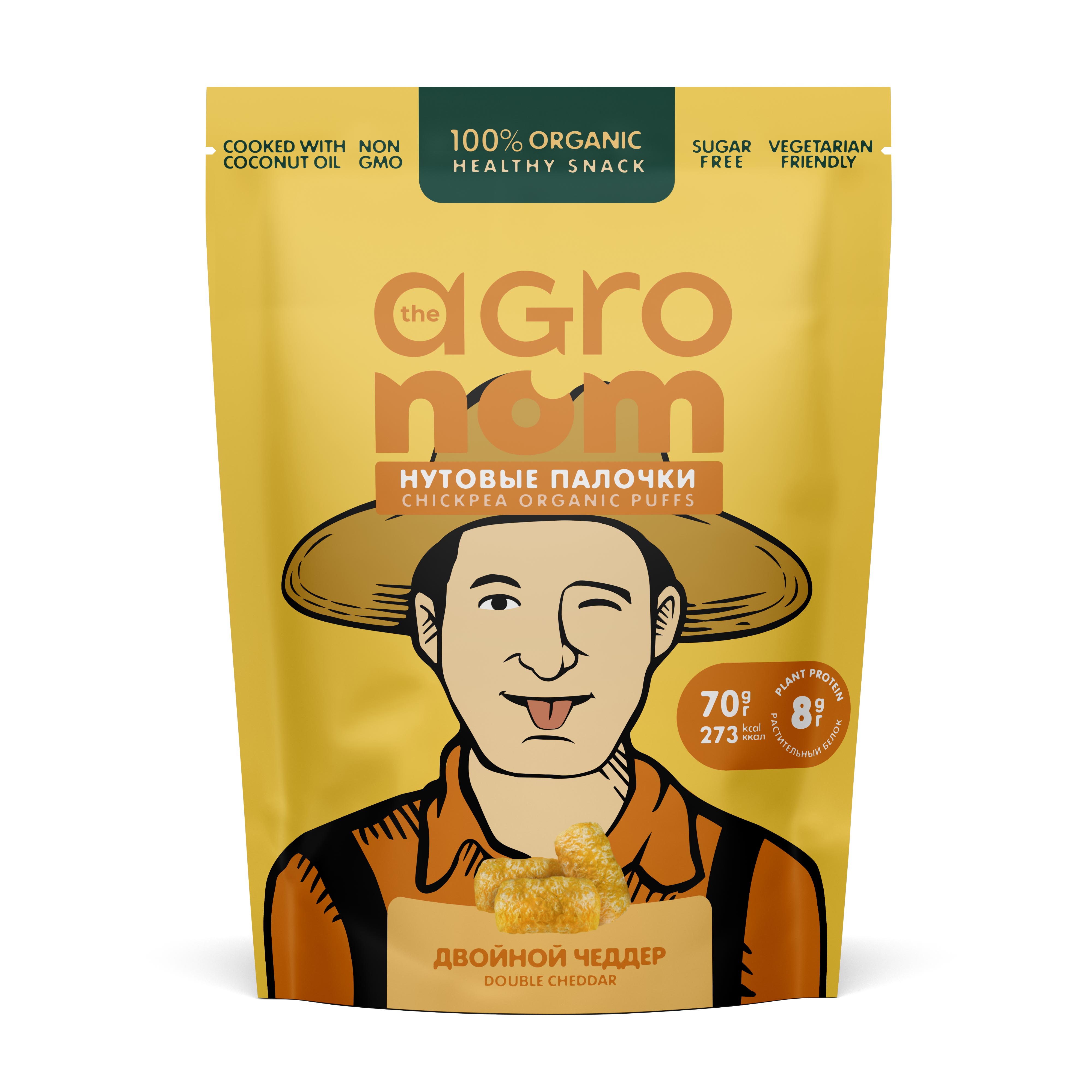 

Нутовые палочки "Двойной чеддер" Тhe Agronom 70г