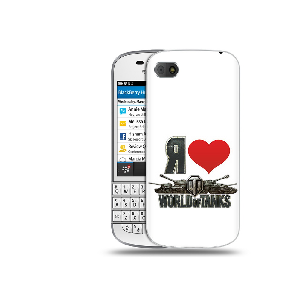 

Чехол MyPads Tocco для BlackBerry Q10 я люблю ворлд оф танк, Прозрачный, Tocco