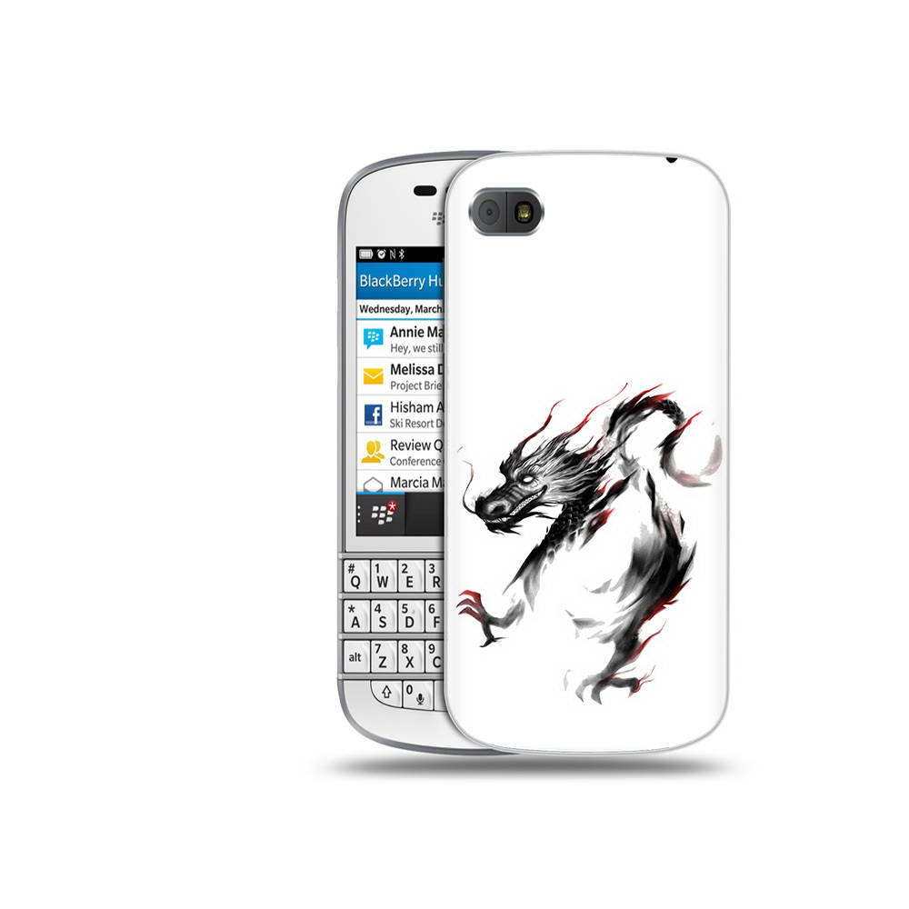 

Чехол MyPads Tocco для BlackBerry Q10 черный дракон, Прозрачный, Tocco