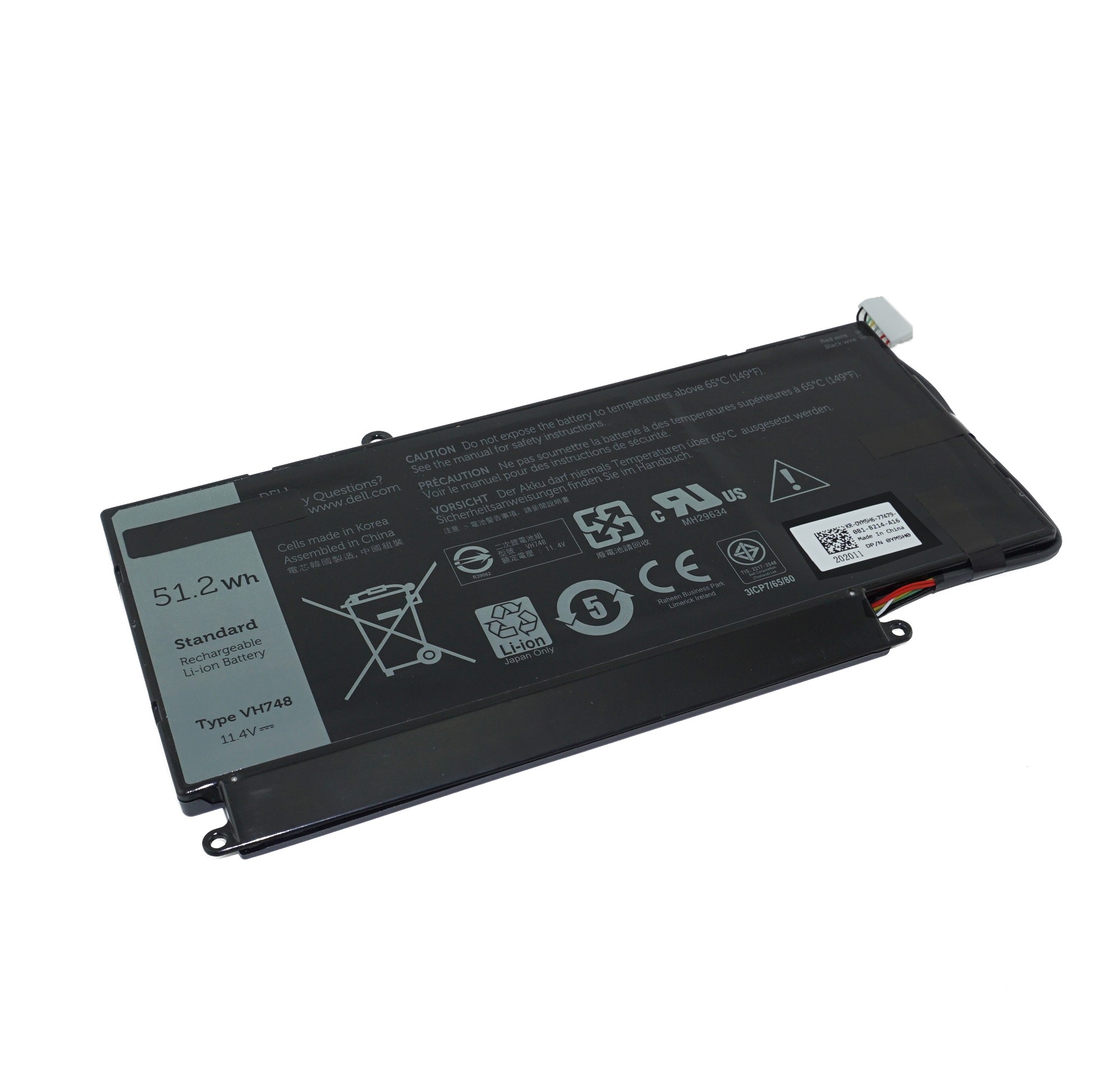

Аккумулятор для ноутбука Dell Vostro 4600 мАч 11,4В (VH748)