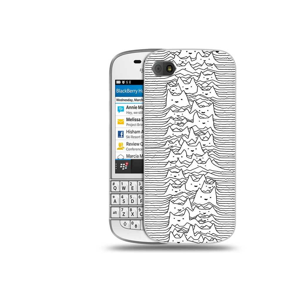 

Чехол MyPads Tocco для BlackBerry Q10 черно белые коты 3D, Прозрачный, Tocco