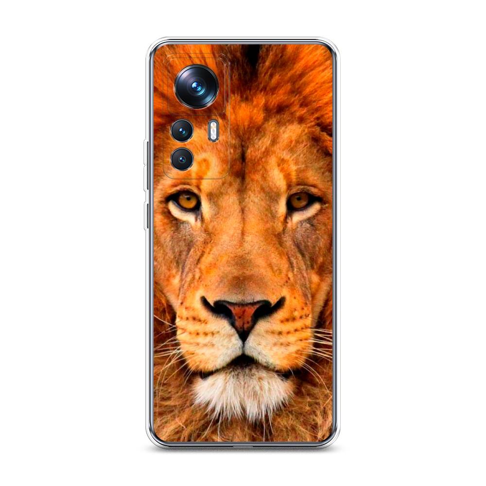 

Чехол на Xiaomi 12T Pro "Благородный лев", Оранжевый, 315750-1