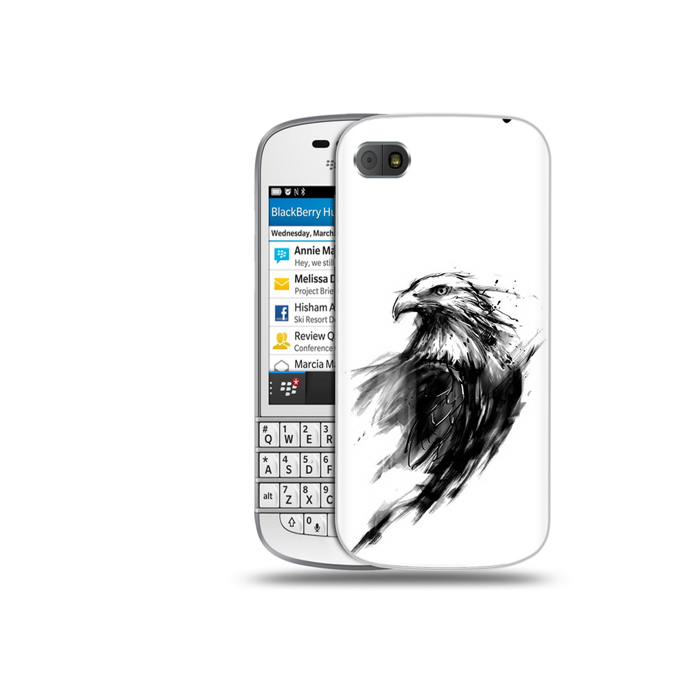 

Чехол MyPads Tocco для BlackBerry Q10 чб птица, Прозрачный, Tocco