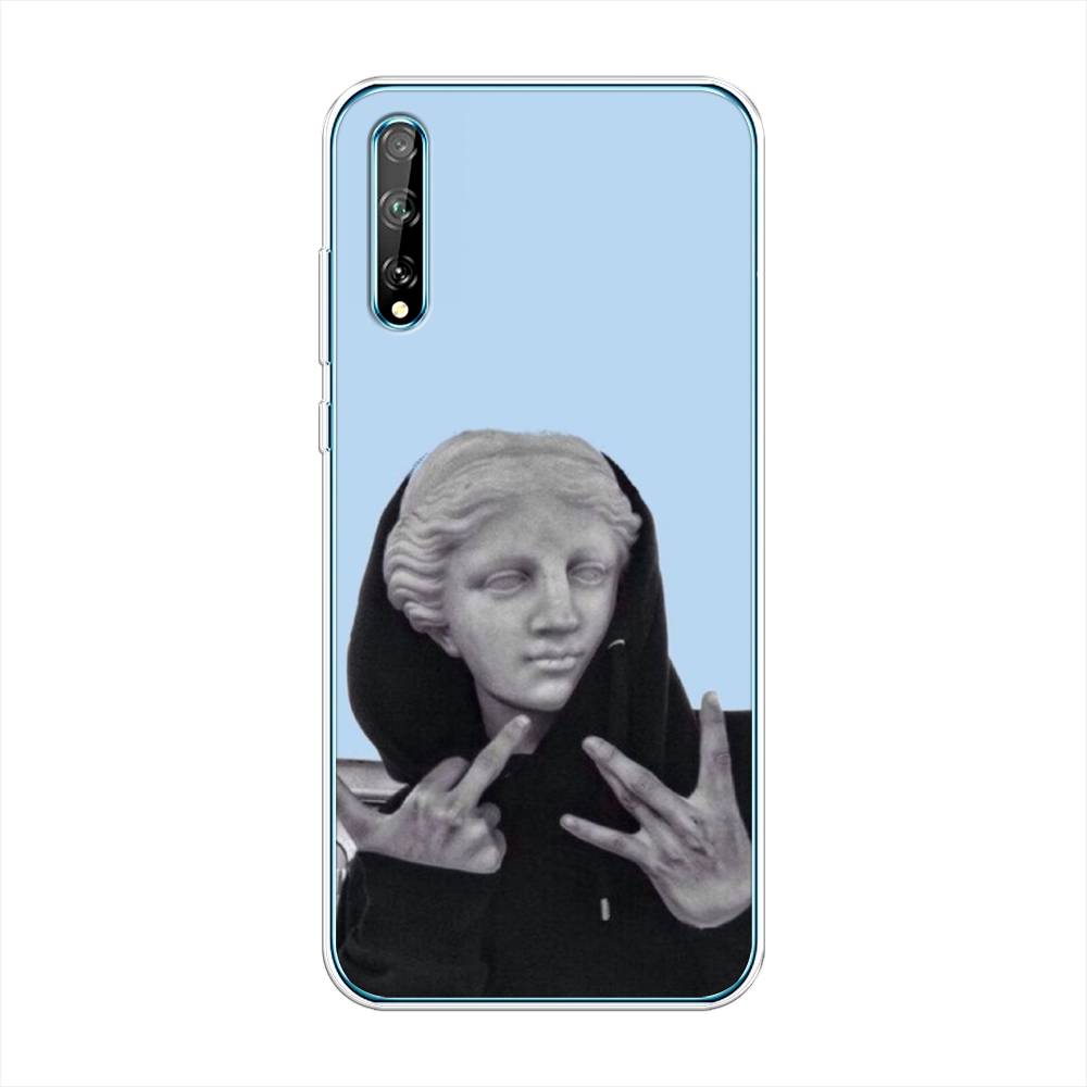 

Чехол Awog на Huawei Y8p "SWAG статуя", Голубой, 6103450-9