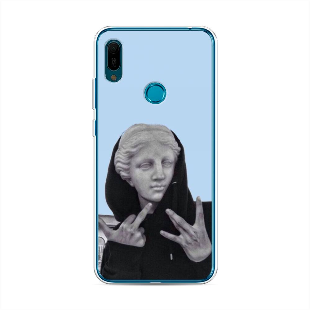 

Чехол Awog на Huawei Y6 2019 "SWAG статуя", Голубой, 68650-9