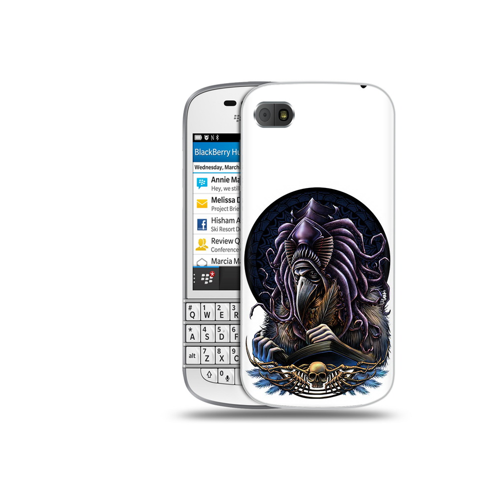 

Чехол MyPads Tocco для BlackBerry Q10 умный ворон, Прозрачный, Tocco