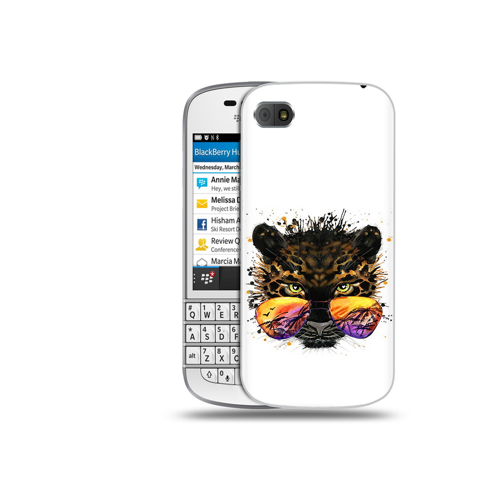 

Чехол MyPads Tocco для BlackBerry Q10 тропический леопард, Прозрачный, Tocco