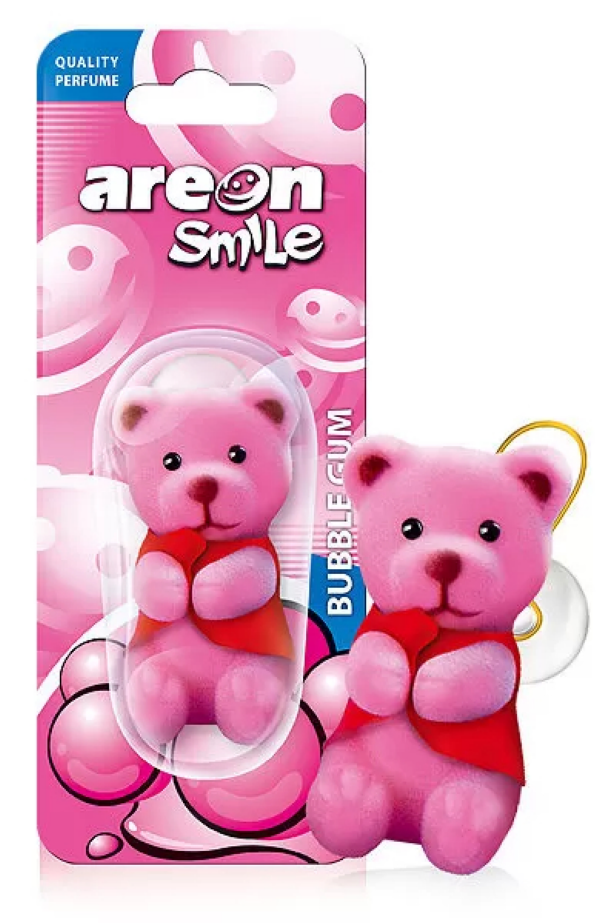 

Ароматизатор в машину Areon ARETOYSMILEBUBBLEGUM, Розовый