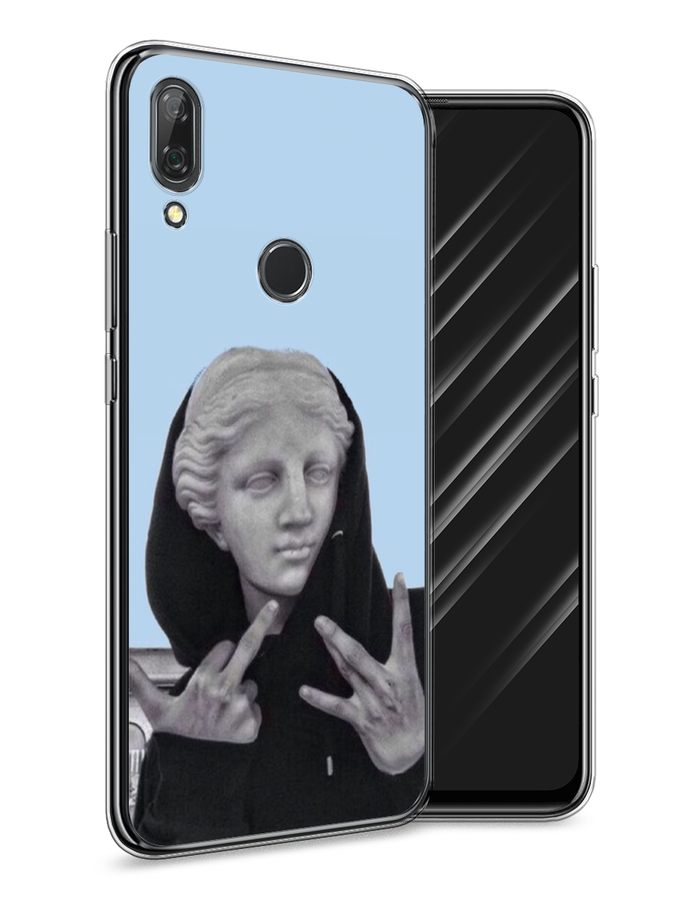 

Чехол Awog на Huawei P Smart Z "SWAG статуя", Голубой, 69450-9