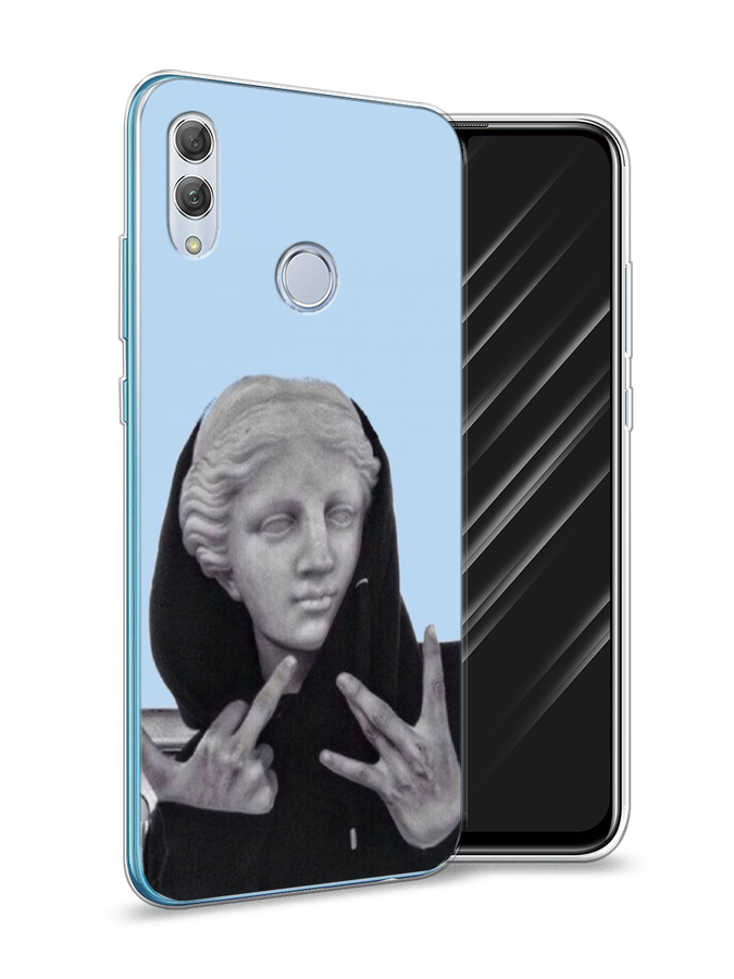 

Чехол Awog на Huawei P Smart 2019 "SWAG статуя", Голубой, 67250-9
