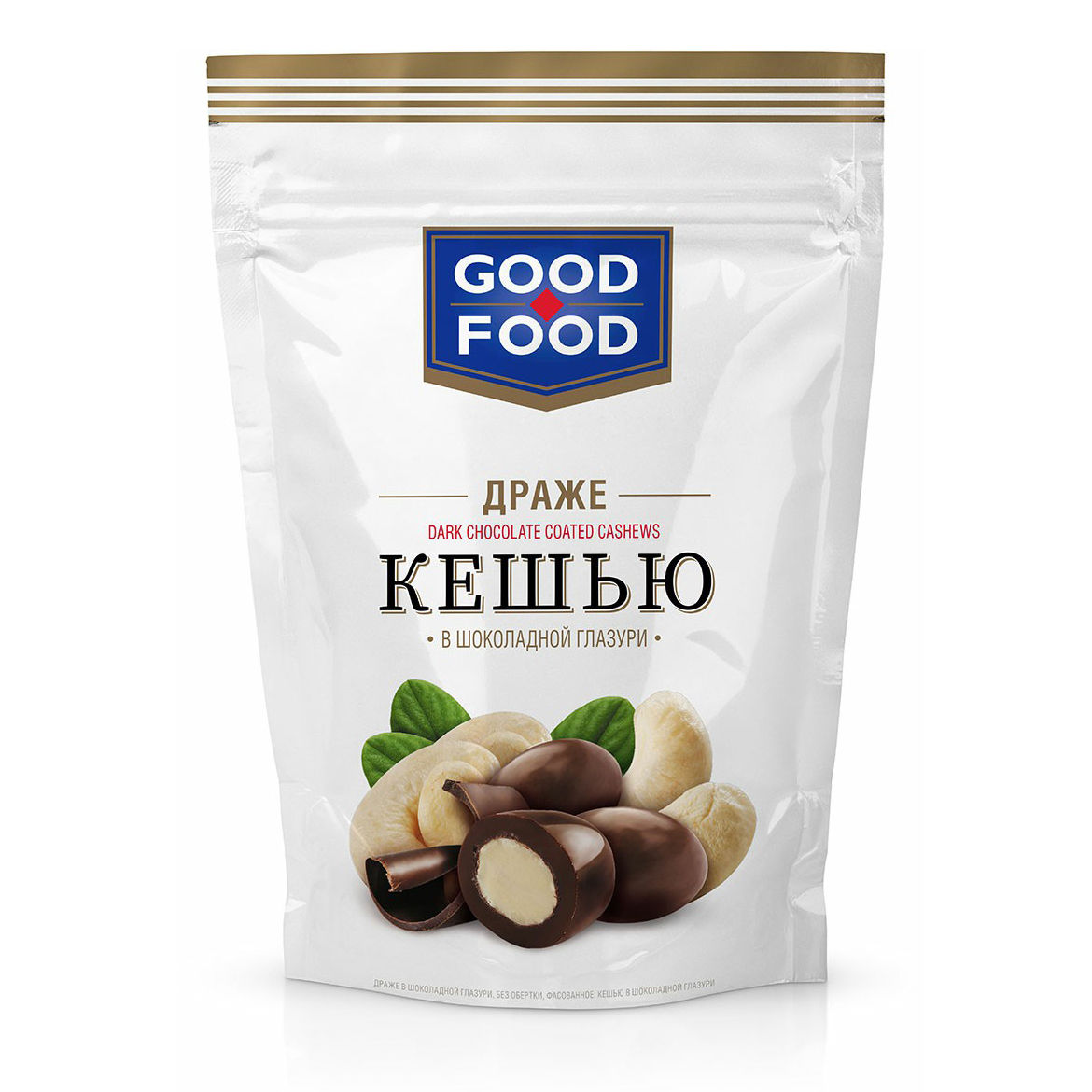 Драже Good-Food Кешью в шоколадной глазури 150г