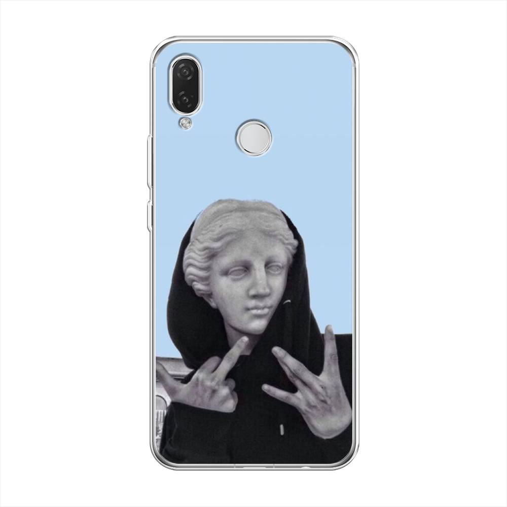 

Чехол Awog на Huawei Nova 3i "SWAG статуя", Голубой, 68350-9