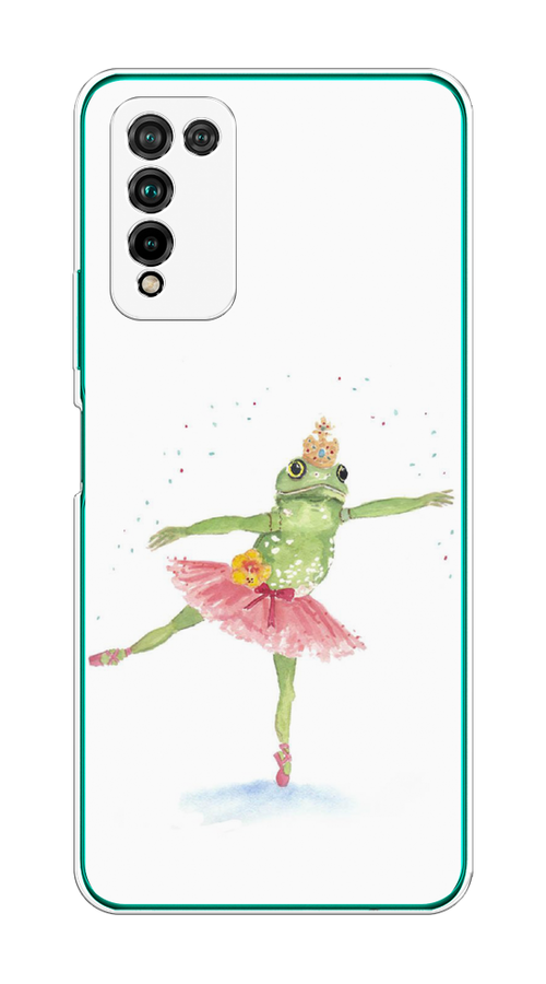 

Чехол на Honor 10X Lite "Лягушка-балерина", Зеленый, 6104650-4
