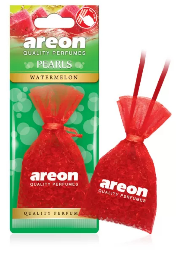 

Ароматизатор в машину Areon AREPEARLWATERMELON арбуз, Красный