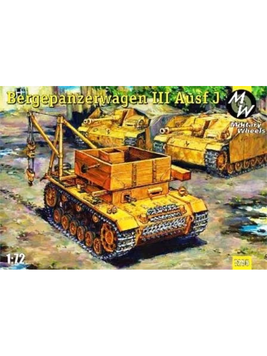 

Сборная модель MilitaryWheels Немецкая БРЭМ Bergepanzerwagen на базе танка T-III 1/72