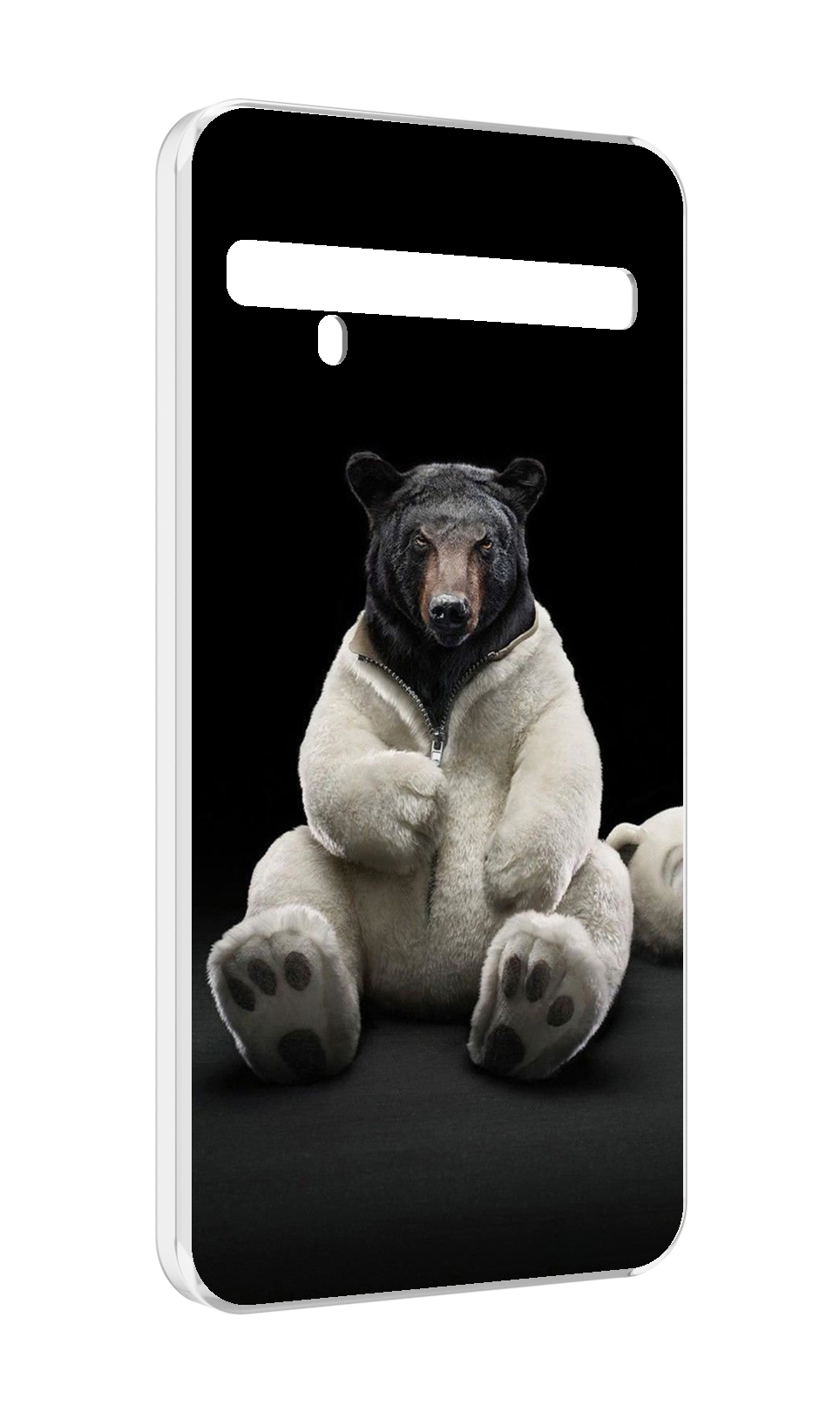 

Чехол MyPads Медведь-бурый-белый для TCL 10 Pro / TCL 10 + Plus, Прозрачный, Tocco