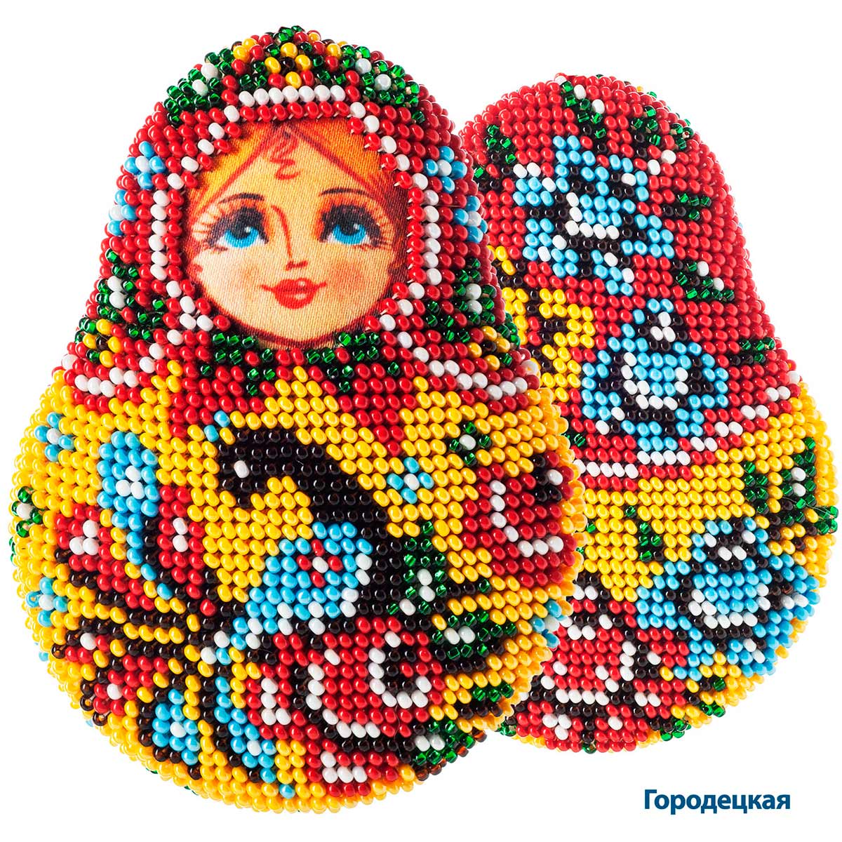 

Набор для вышивания бисером Кроше Матрешка Городецкая 8*10см