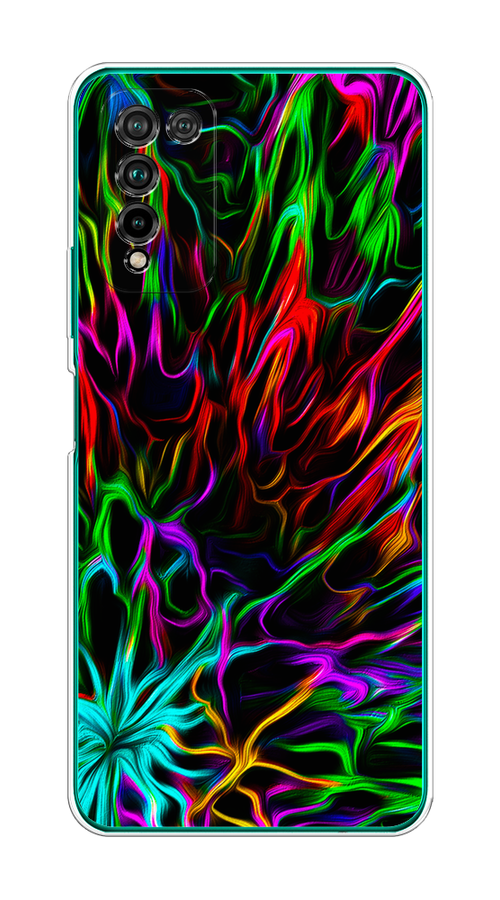 

Чехол на Honor 10X Lite "Разноцветные разводы", Голубой;зеленый;оранжевый, 6104650-3