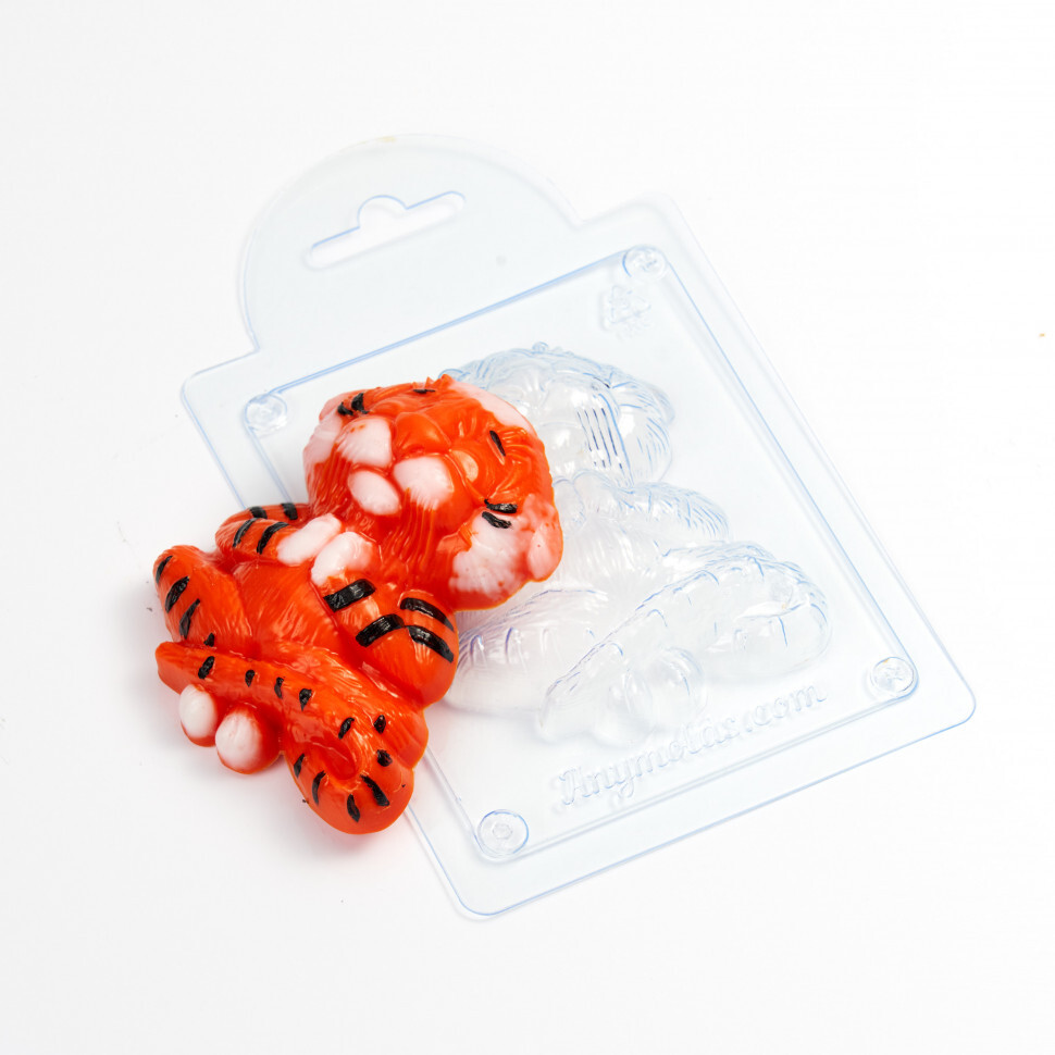 

Форма для шоколада пластиковая AnyMolds тигра дзен, Прозрачный