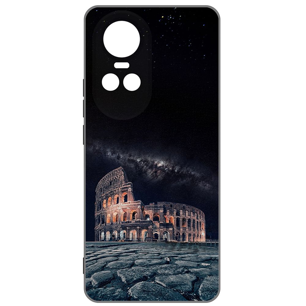 

Чехол-накладка Krutoff Soft Case Италия, Колизей для Oppo Reno10 Pro 5G черный