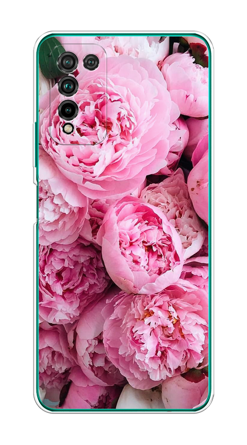 

Чехол на Honor 10X Lite "Розовые пионы", Бежевый;розовый, 6104650-2