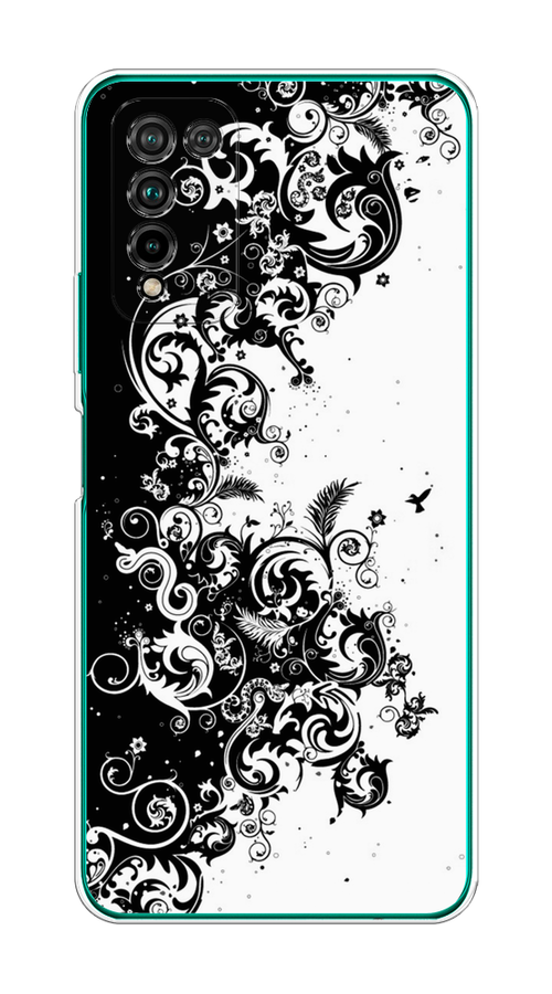 

Чехол на Honor 10X Lite "Черно белый узор", Белый;черный;серый, 6104650-3