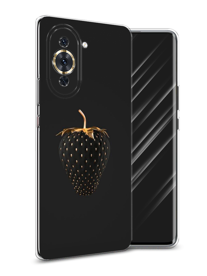 

Чехол Awog на Huawei Nova 10 Pro "Черно-золотая клубника", Разноцветный, 6109050-10