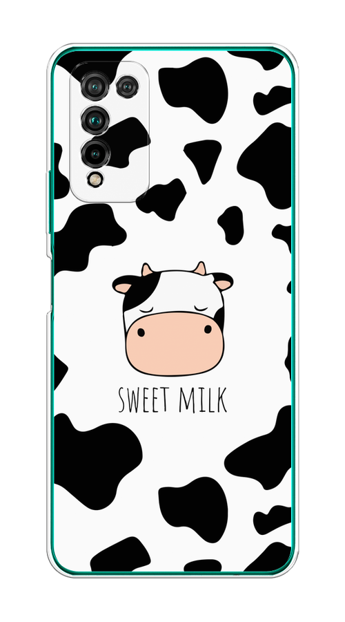 

Чехол на Honor 10X Lite "Sweet milk", Розовый;белый;черный, 6104650-1
