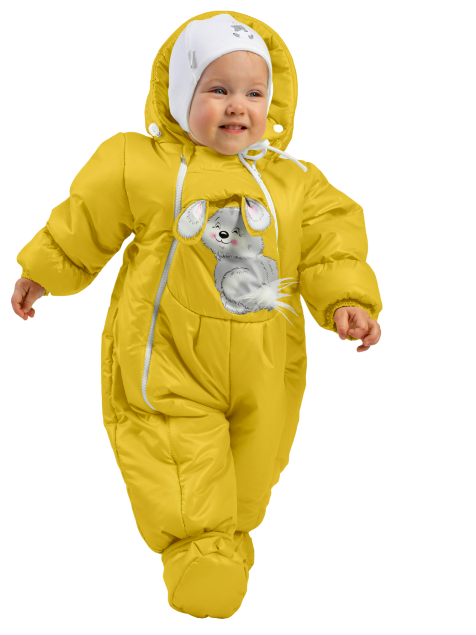 

Комбинезон-конверт детский Malek-Baby 147шм, желтый, 80, 147шм