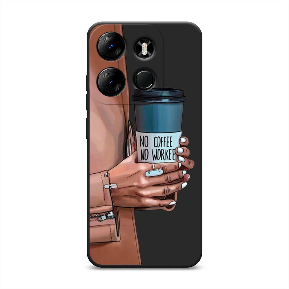

Чехол Awog на Tecno Spark Go 2023/Pop 7 Pro/Infinix Smart 7 "No coffee", 303152-1