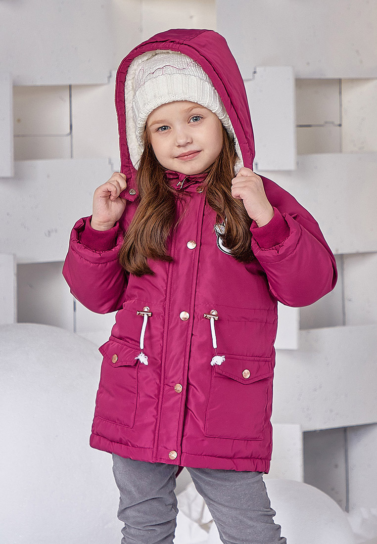 

Парка детская Max&jessi AW20C782 малиновый р.110, AW20C782