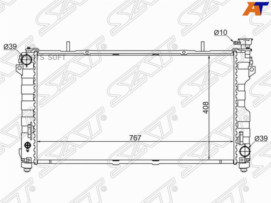 

РАДИАТОР CHRYSLER VOYAGER/TOWN&COUNTRY/DODGE CARAVAN 3.3/3.8 01-04 (10702030/200115/000259